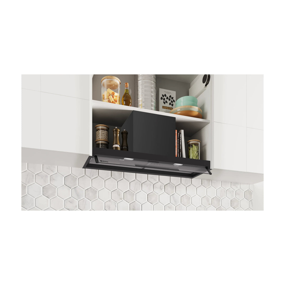 Campana integrable Balay 3BD895MM de 90 cm, negro mate e iluminación LED
