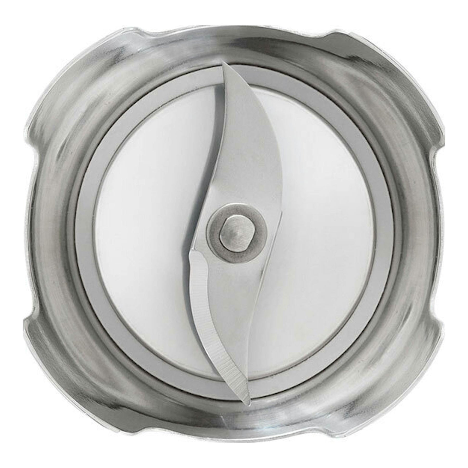 Smeg HBF11PBEU: cuchilla metálica de batidora de mano, vista frontal en primer plano.