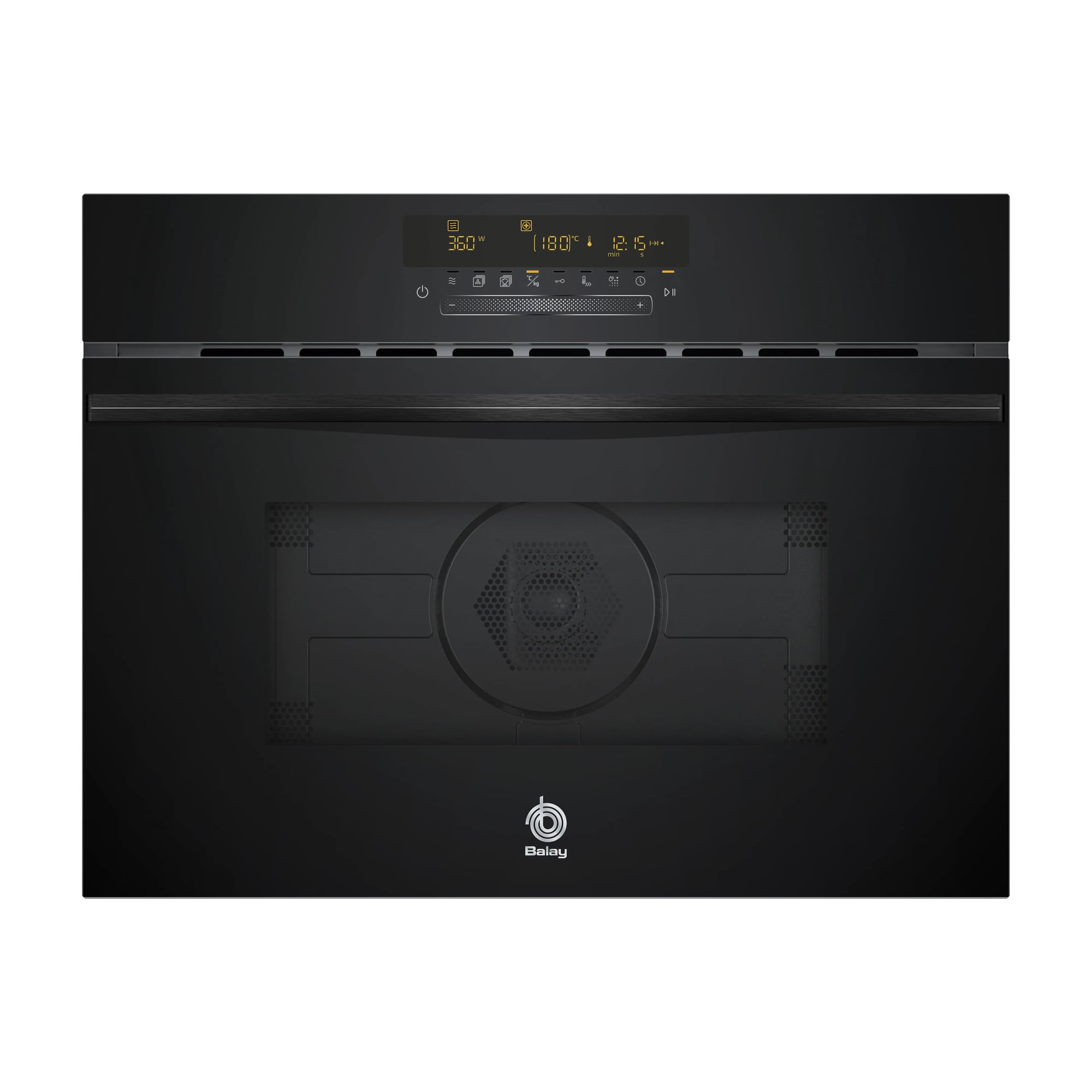 Horno compacto con microondas Balay 3CW5179N3, 44 l, cristal negro