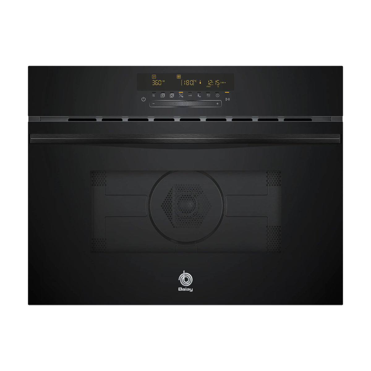 Horno compacto con microondas Balay 3CW5179N3, 44 l, cristal negro