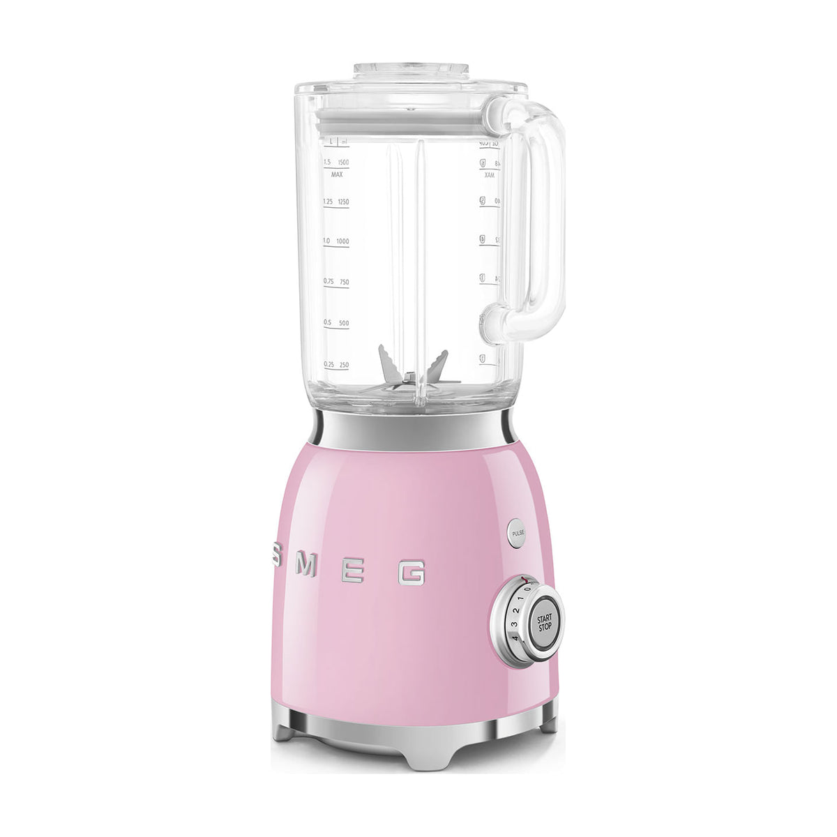 Batidora de vaso Smeg BLF03PKEU rosa, 800 W y jarra de 1,5 l