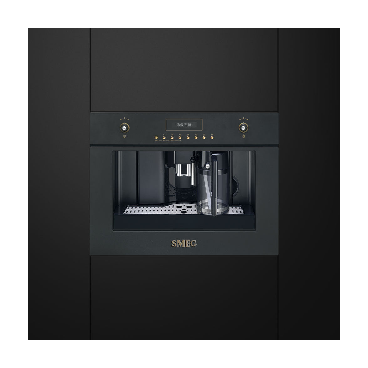Cafetera integrable Smeg CMS8451A de 45 cm con molinillo cónico