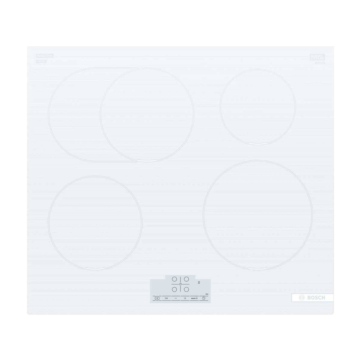 Placa de inducción Bosch PIF612BB1E de 60 cm, 4 zonas y TouchSelect