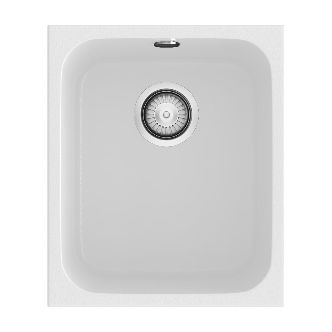 Fregadero Poalgi Gandia 35 Roc Stone de una cubeta, blanco mate