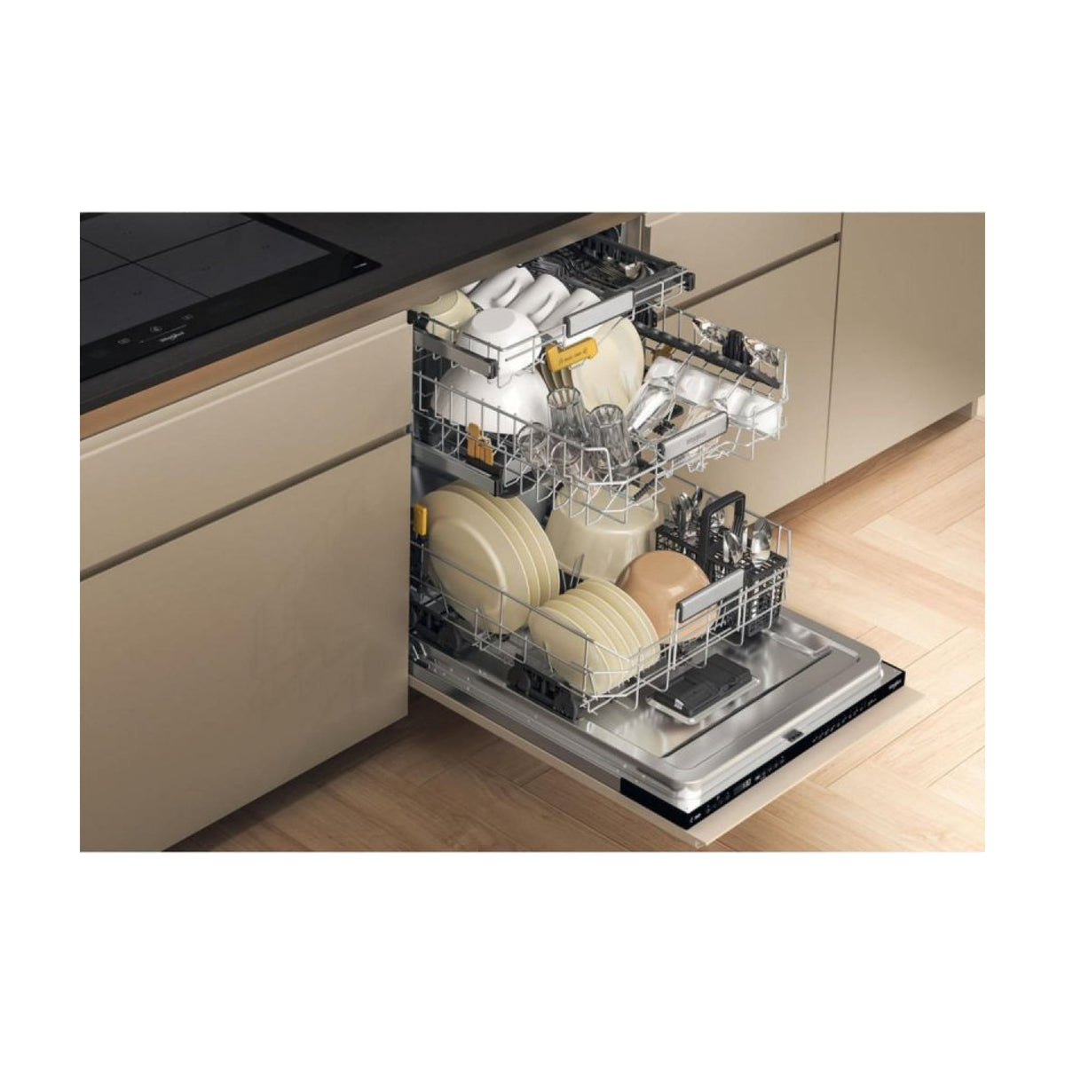 Lavavajillas integrable Whirlpool W8I HP42 LSC, 14 cubiertos, clase C