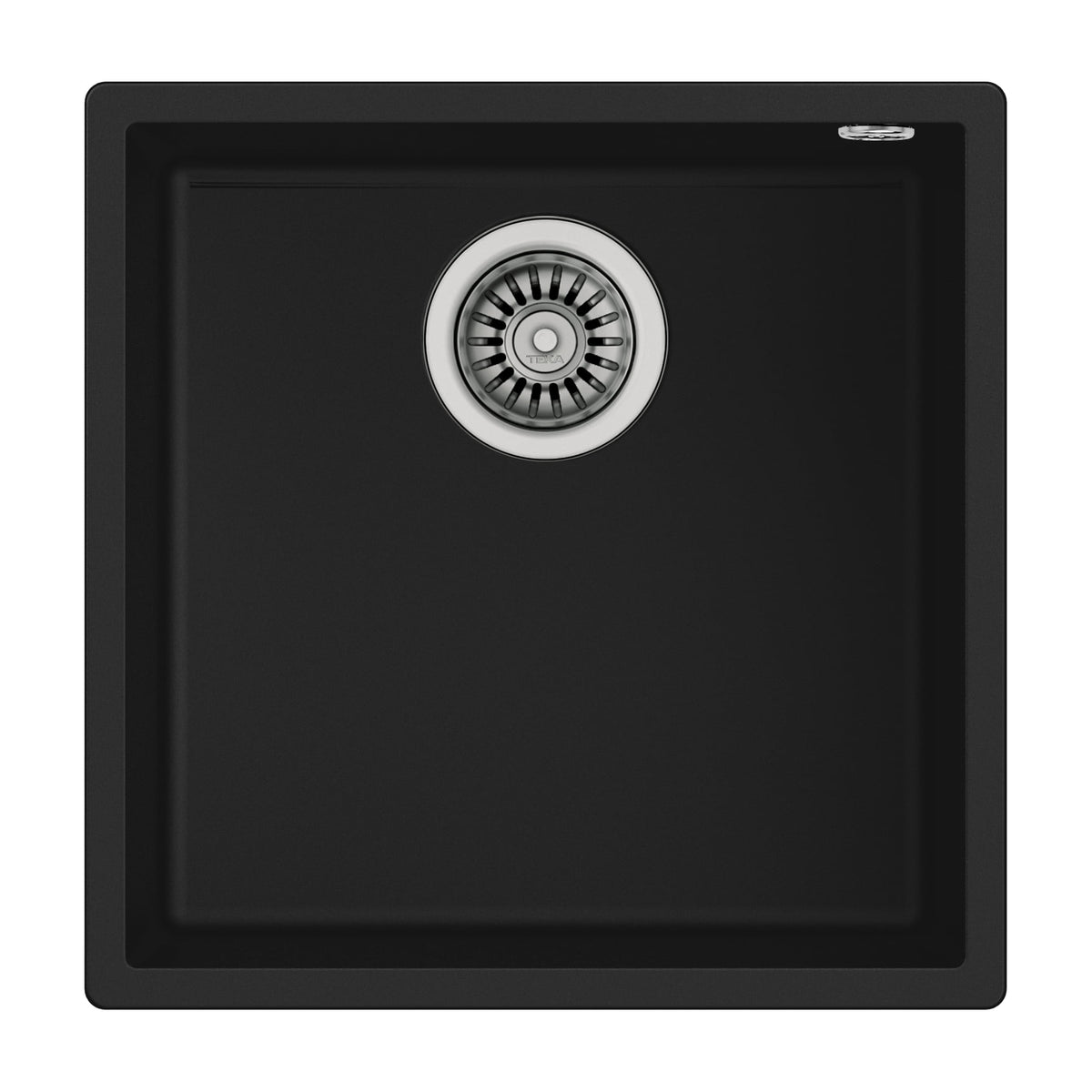 Fregadero Teka Square 40.40 TG negro, bajo encimera y una cubeta