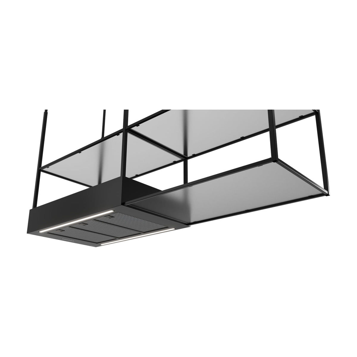 Campana de isla Teka DIH 96850 TCS BK de 90 cm con recirculación