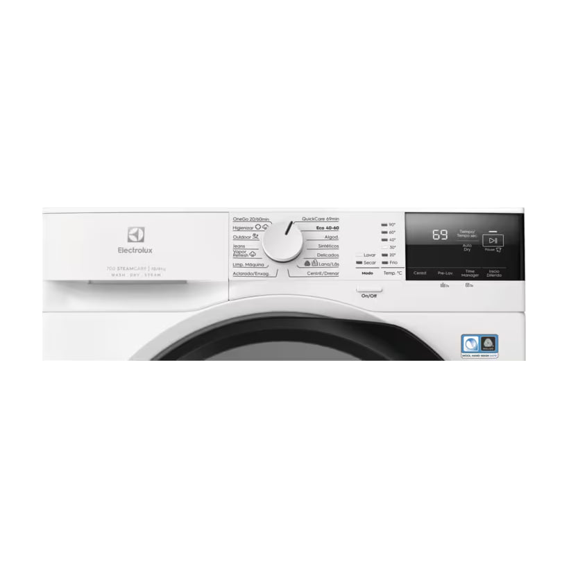 Lavasecadora Electrolux EWI7216O2B de 10/6 kg y 1600 rpm