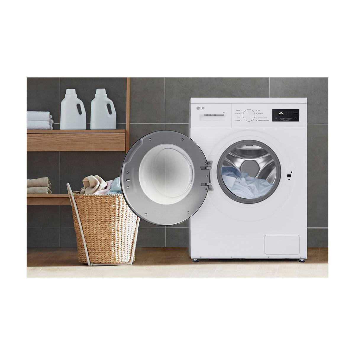 Lavadora LG F4A10S8NWK de 8 kg y 1400 rpm