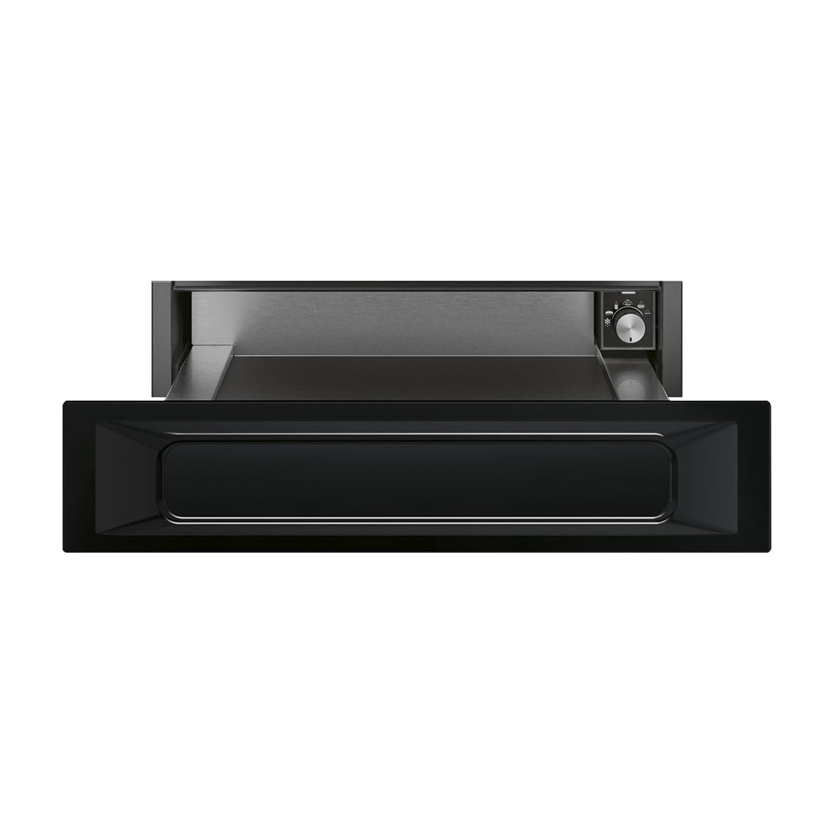 Cajón calientaplatos Smeg CPR915N negro, 21 litros y apertura push-pull