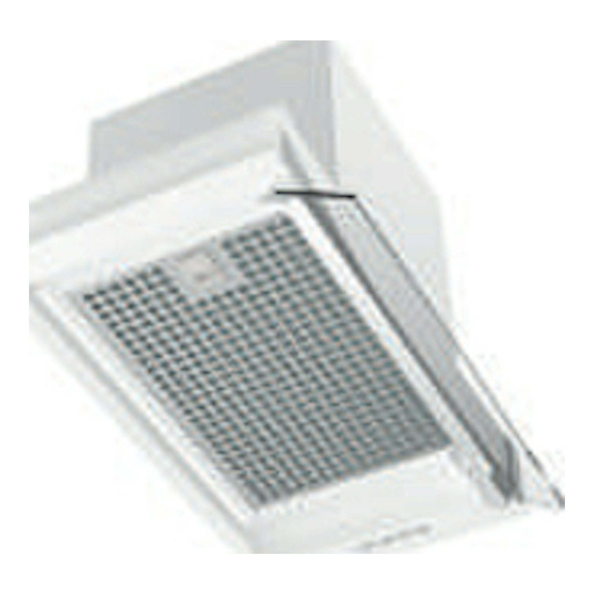 Campana extractora Cata CORONA WH 60/C blanca, vista inferior en ángulo, integrable.