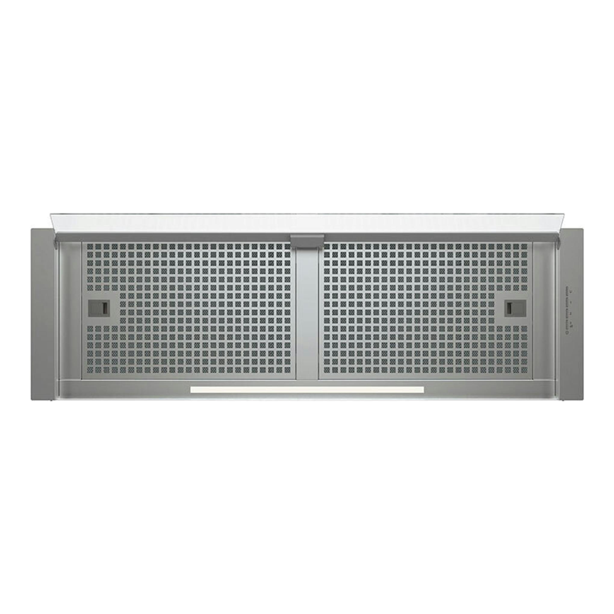 Campana integrable Cata Corona/C Inox de acero inoxidable, vista frontal, 100 cm.