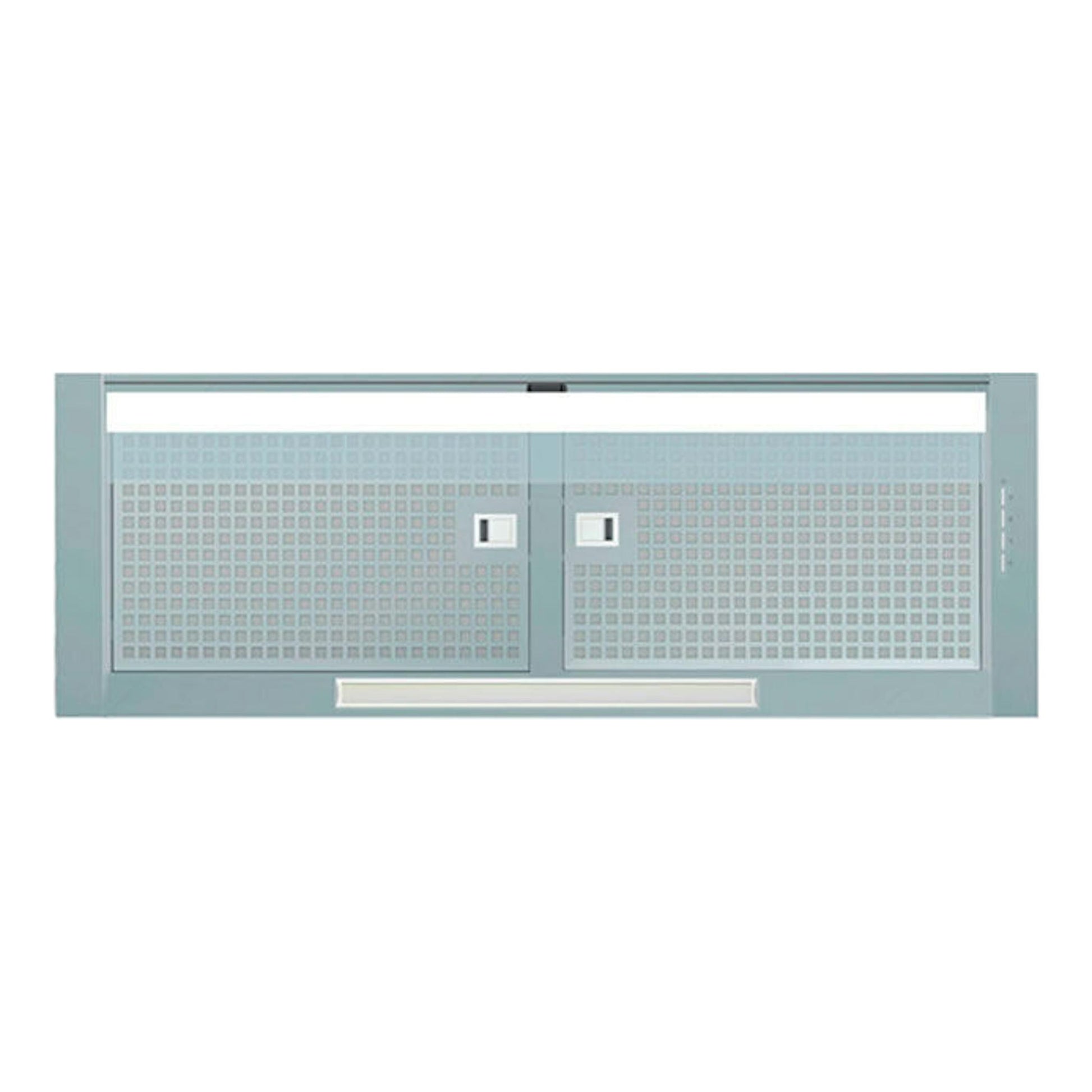Campana integrable Cata Corona/C Inox 60 cm, vista frontal en acero inoxidable plateado.