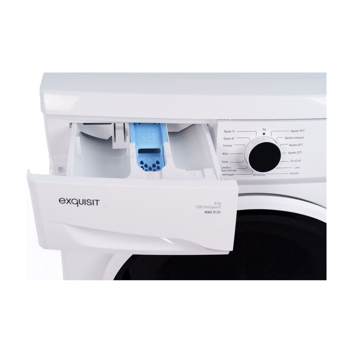 Lavadora Exquisit WME 8120 Intelligence de 8 kg y 1200 rpm