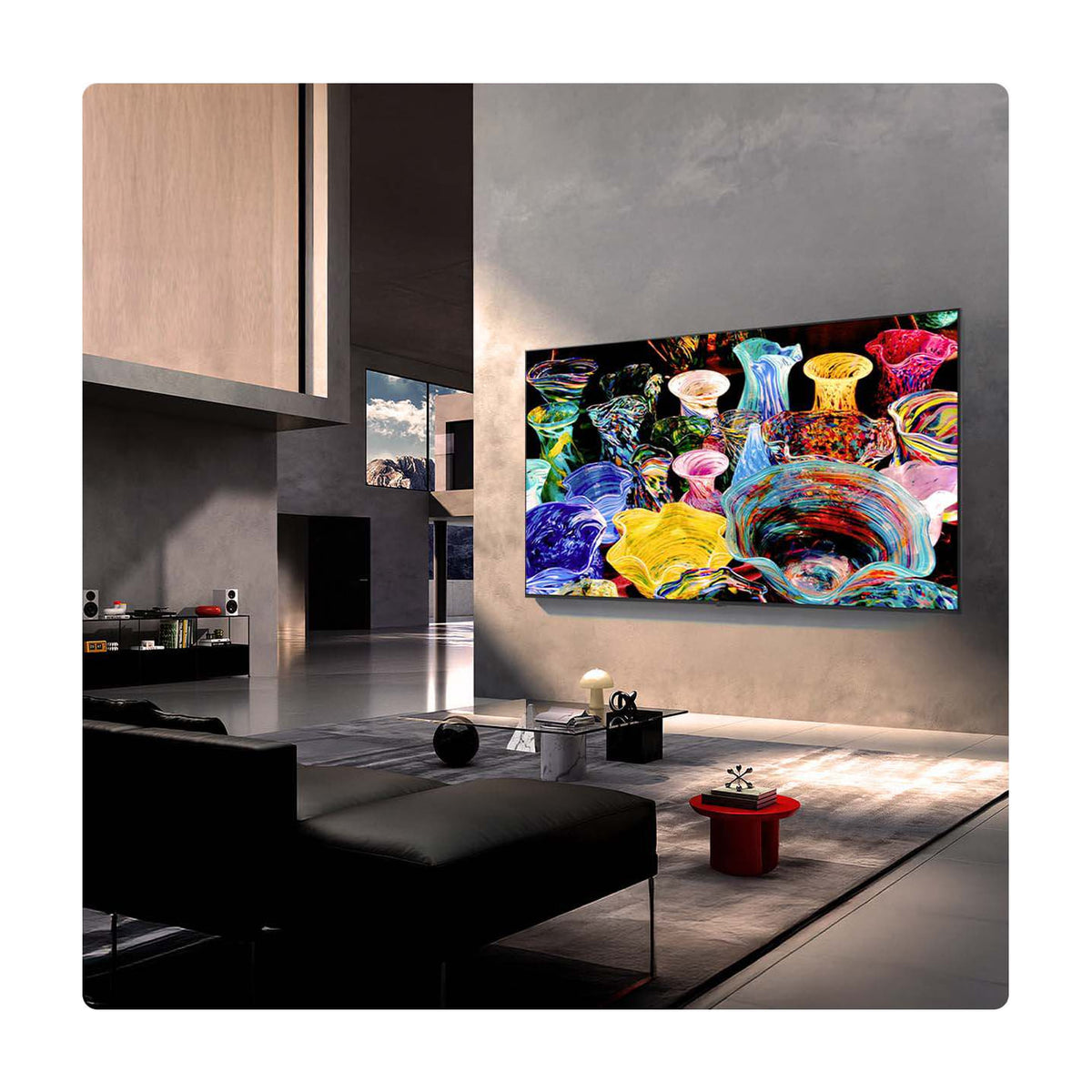 Televisor LG 55MRGB87B6B de 55 pulgadas, Mini RGB 4K UHD