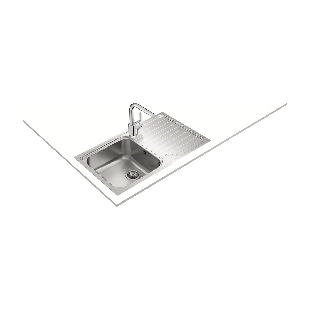 Fregadero Teka Classic 1C 1E de acero inoxidable con escurridor reversible