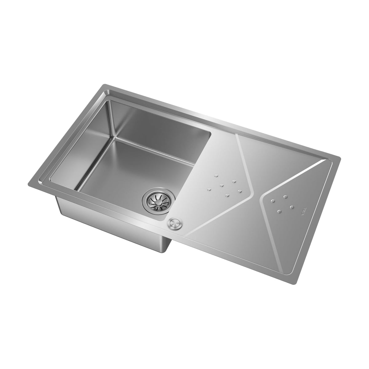 Fregadero Teka Brooklyn 50 M-XP 1C 1E, inox y escurridor reversible