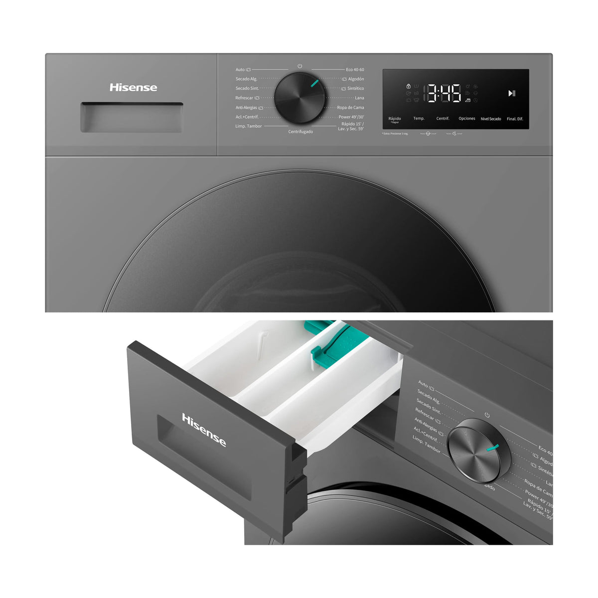 Lavasecadora Hisense WD1I9042BTF2, 9/5 kg y fondo slim de 47 cm