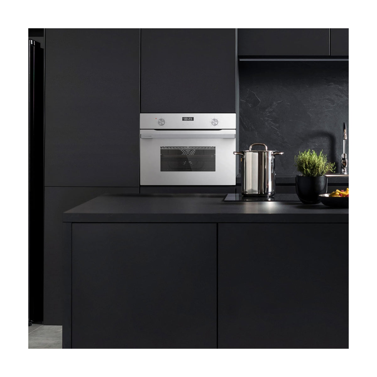 Horno compacto Hisense BI44221AWG de 49 l en cristal blanco