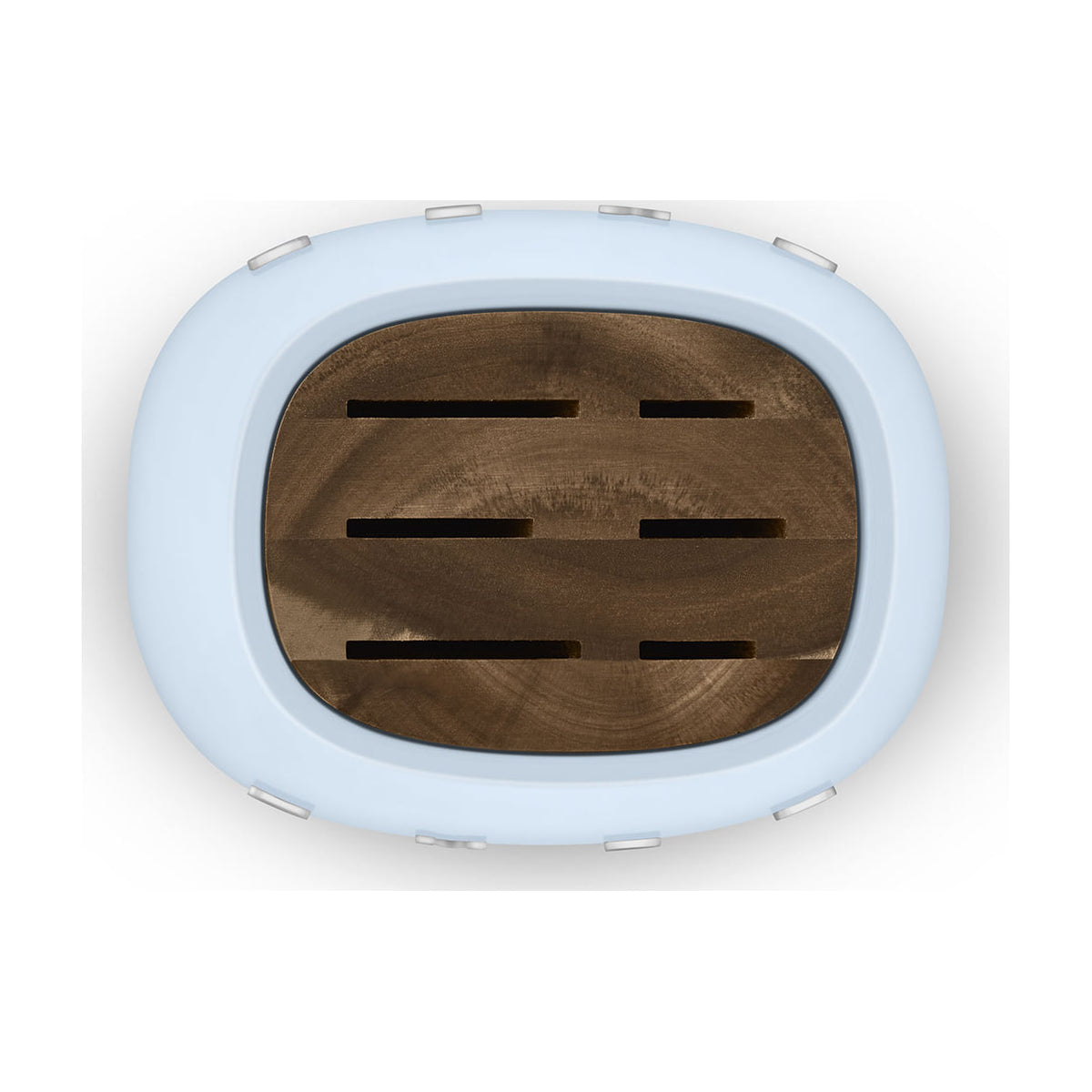 Bloque de cuchillos Smeg KBSF02PB con 6 cuchillos, azul pastel