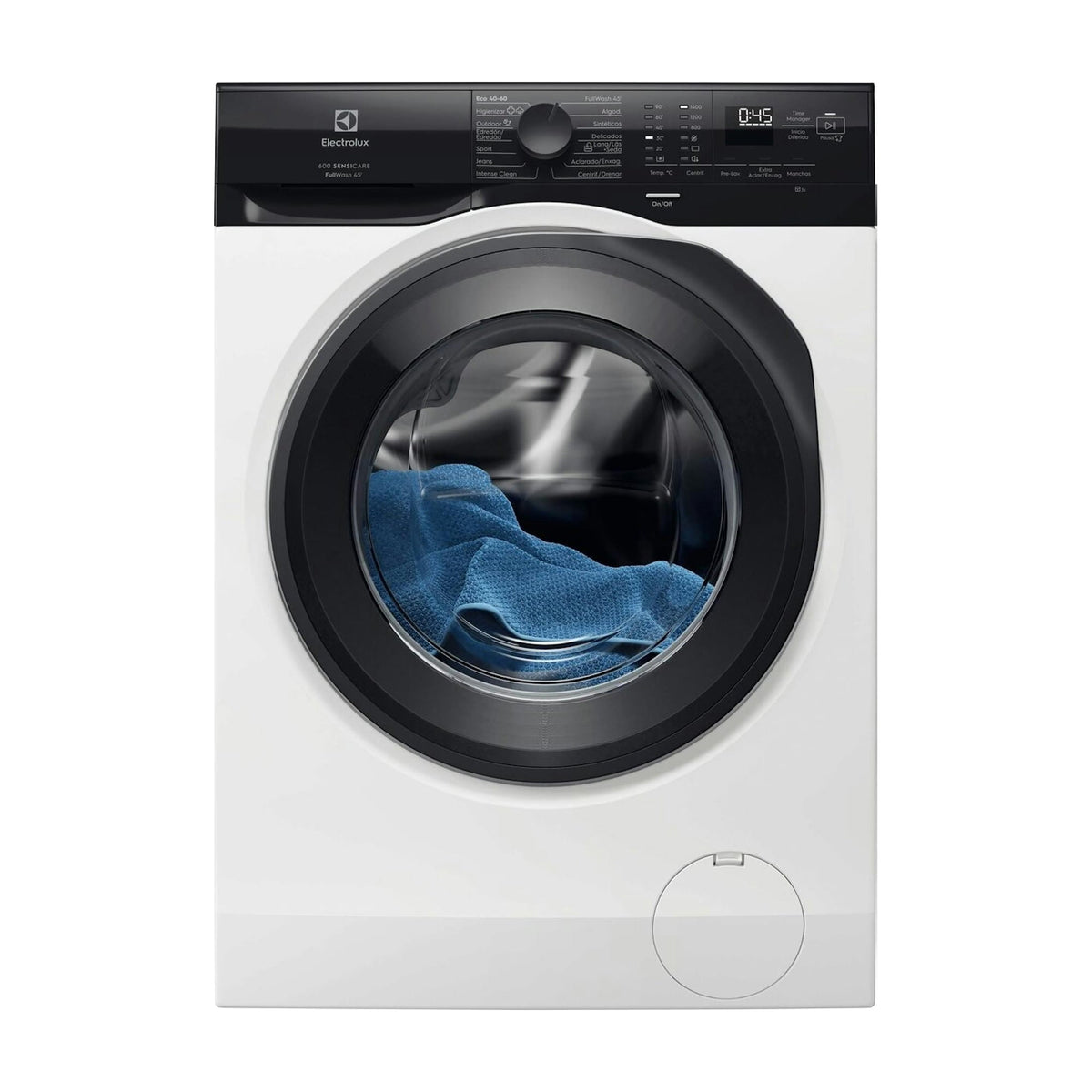 Lavadora de carga frontal Electrolux EFE6954O2B, 10,5 kg y 1400 rpm