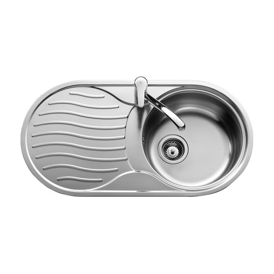 Fregadero Teka DR-80 1C 1E I de acero inoxidable con escurridor izquierdo