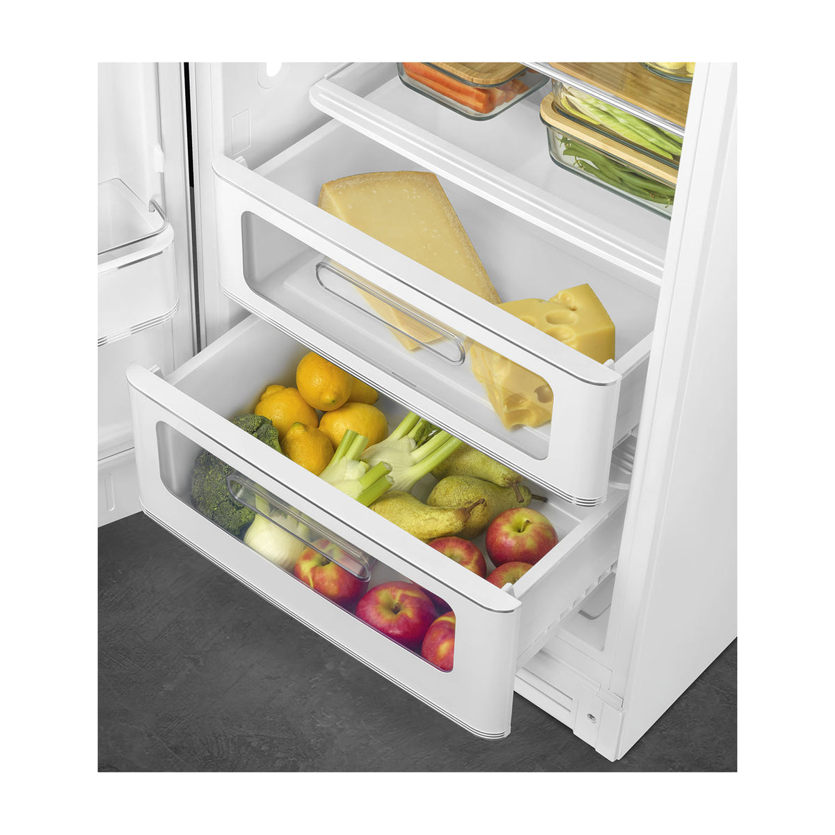 Frigorífico de una puerta Smeg FAB28LWH6, 270 l, blanco