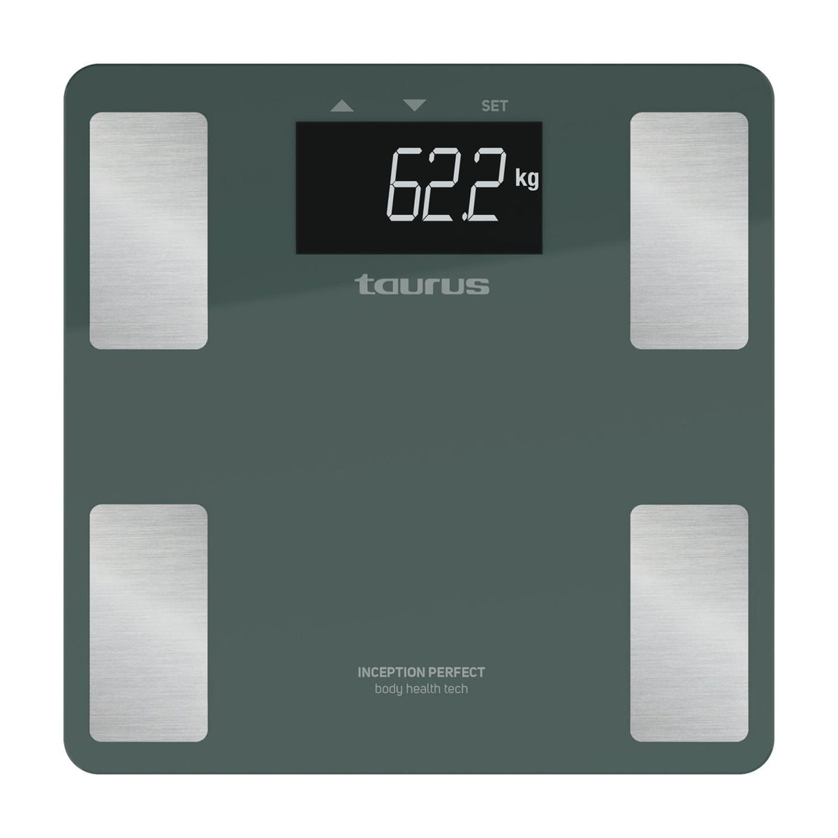 Báscula de baño Taurus Inception Perfect, 180 kg y memoria para 10 usuarios