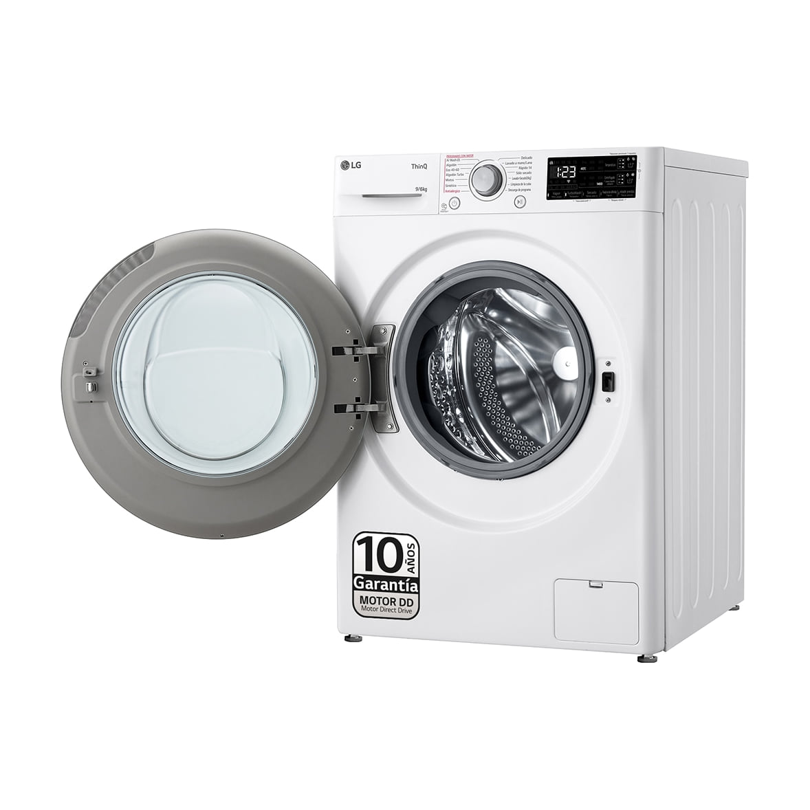 Lavasecadora LG F4DR5509A1W de 9/6 kg con vapor y Wi-Fi