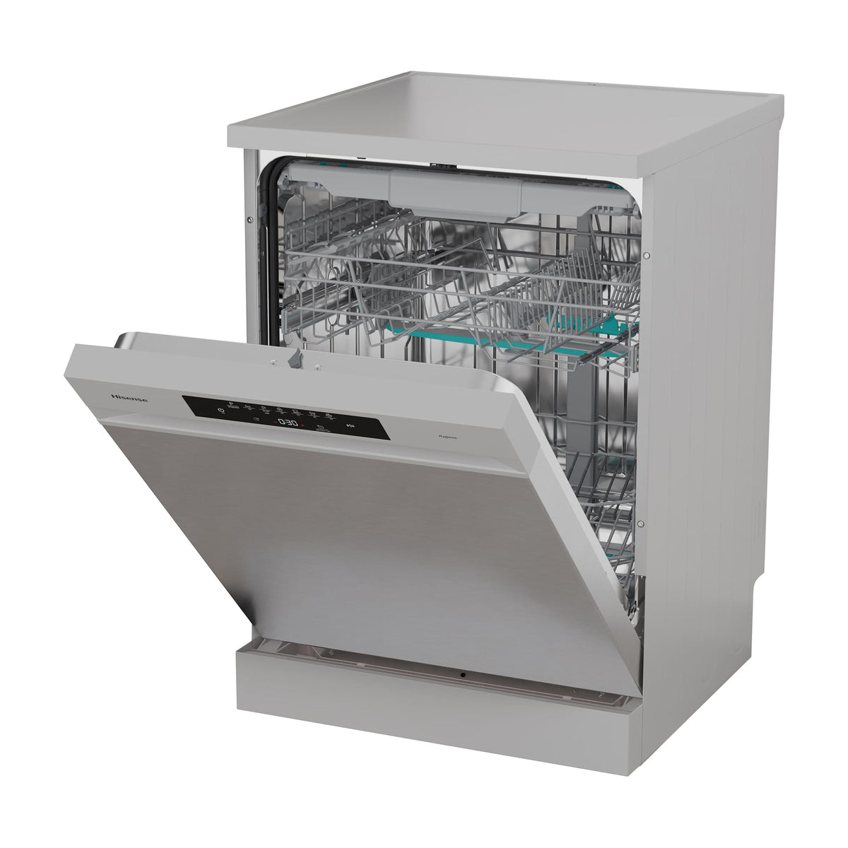 Lavavajillas Hisense HS643B90X de 15 cubiertos, clase B e inox