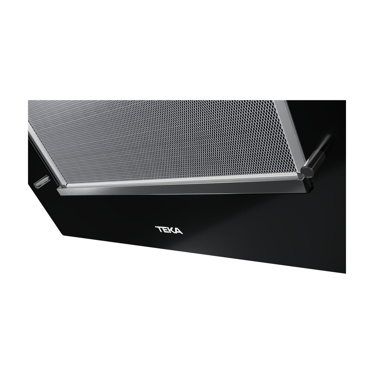 Campana decorativa Teka DVT Pro 68660 TBS BK de 60 cm, cristal negro