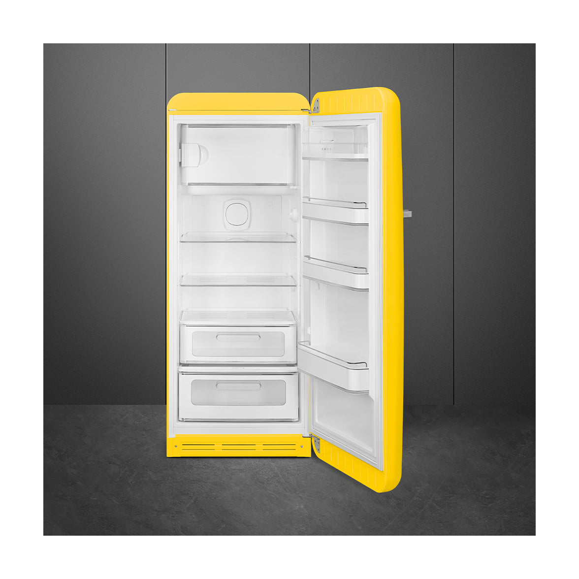 Frigorífico de una puerta Smeg FAB28RYW6 amarillo, 270 l, clase C