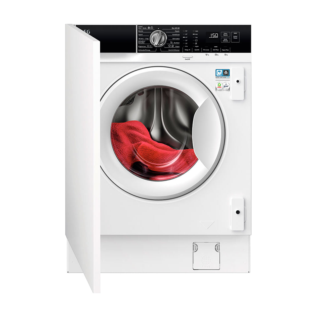 Lavadora integrable AEG LFN7G8434F de 8 kg y 1400 rpm