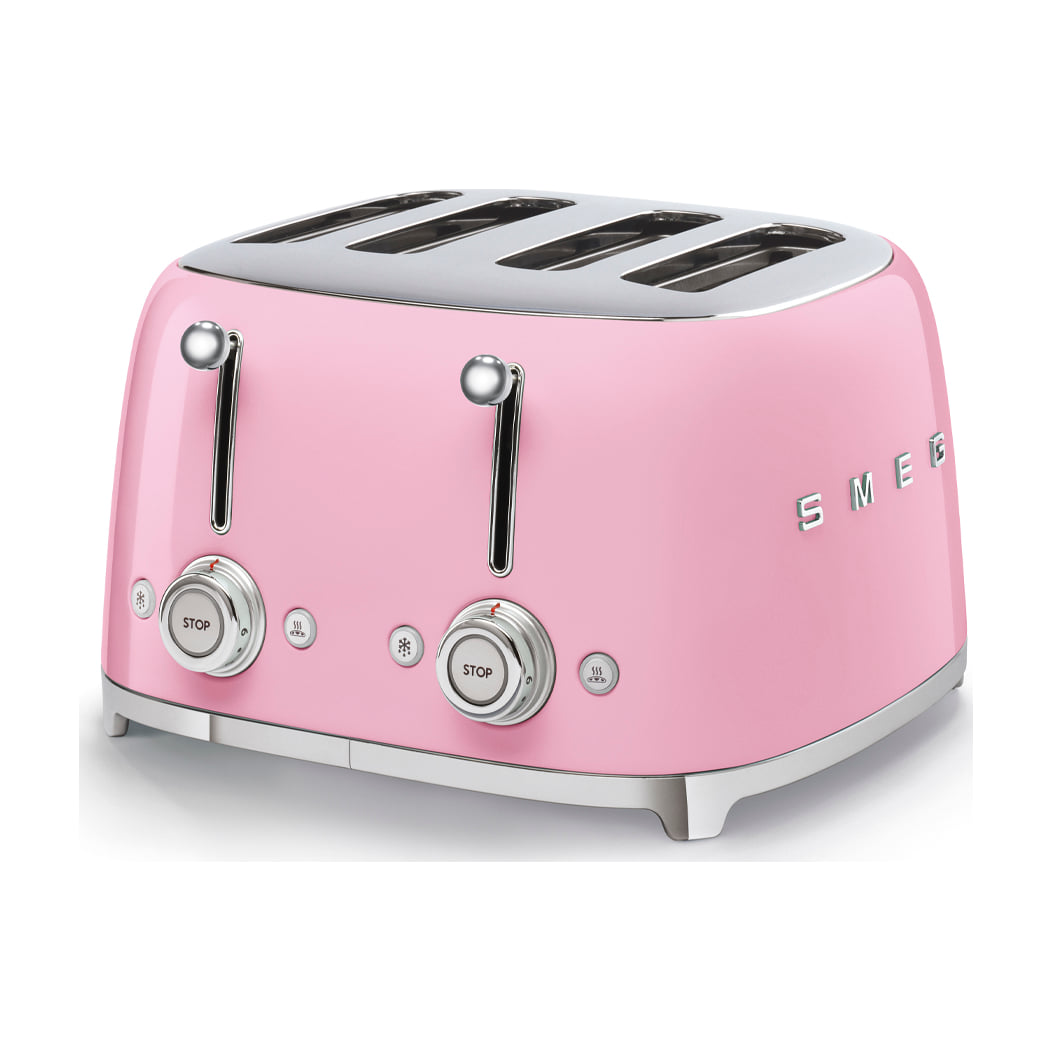 Tostadora Smeg TSF03PKEU de 4 ranuras, rosa