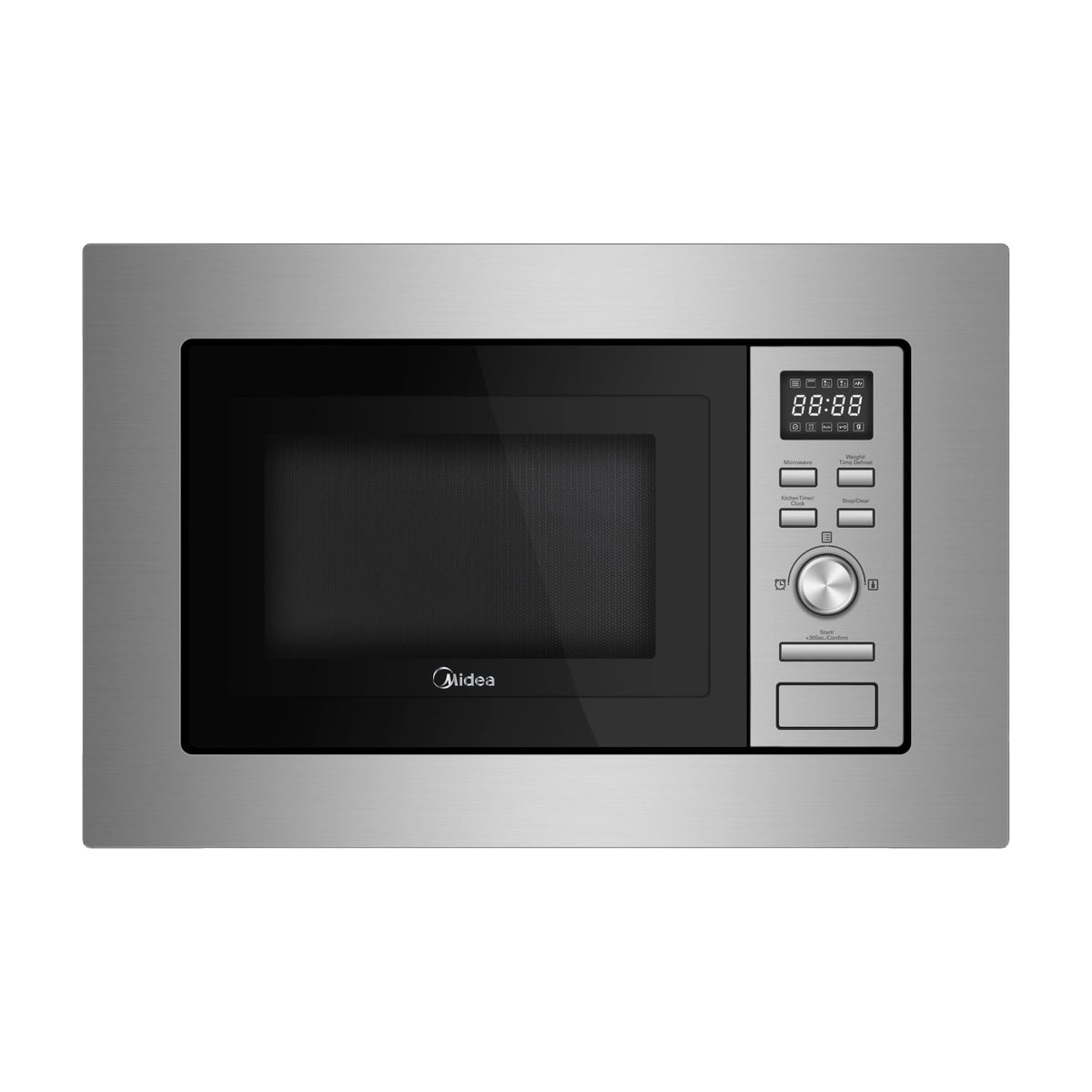Microondas integrable Midea MBMAG720A-X de 17 l con grill, inox