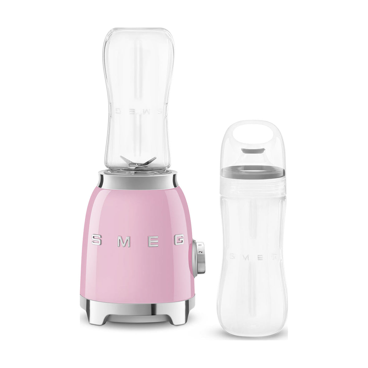 Batidora de vaso Smeg PBF01PKEU rosa, 300 W y 2 velocidades