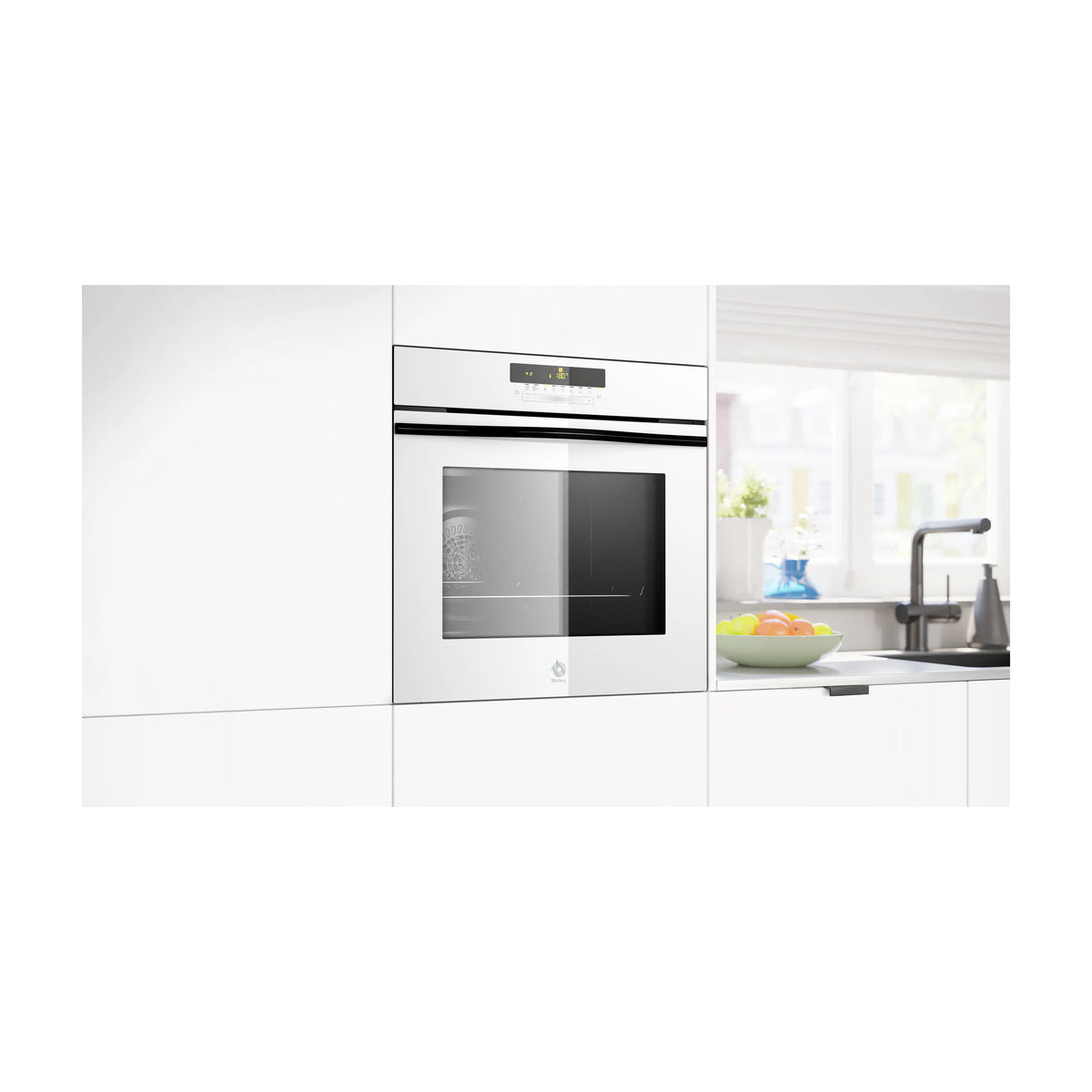 Horno multifunción Balay 3HB5879B7 pirolítico, 71 l, cristal blanco