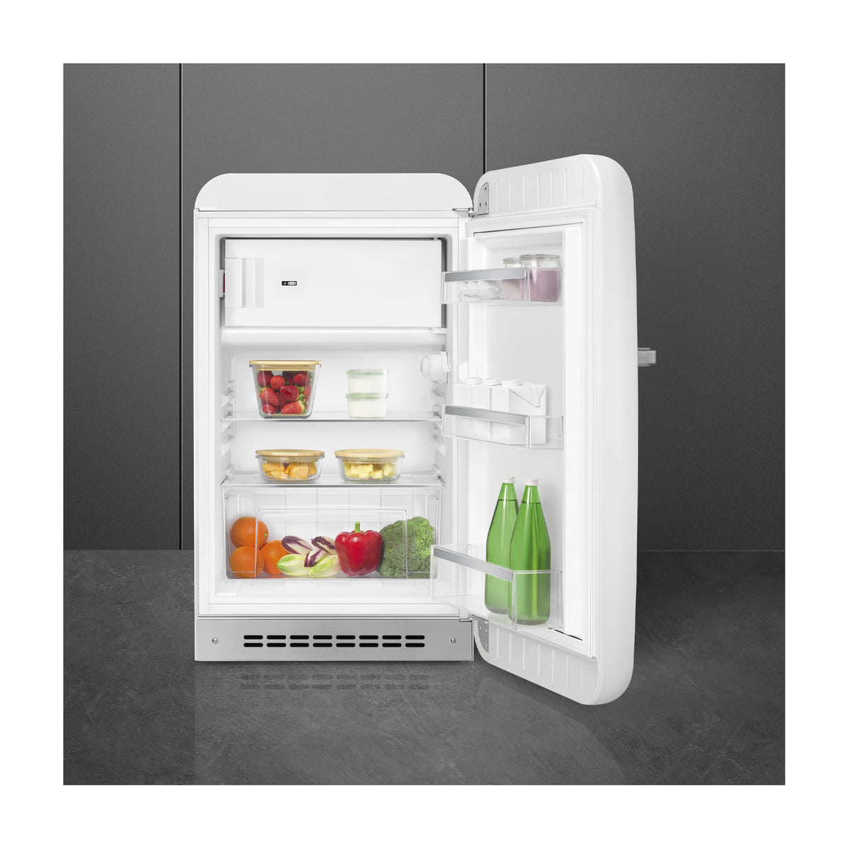 Frigorífico de una puerta Smeg FAB10RWH6 blanco, 122 l, clase D