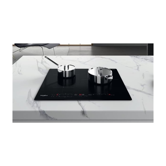 Placa de inducción Whirlpool WS B4760 NE de 3 zonas y 7200 W