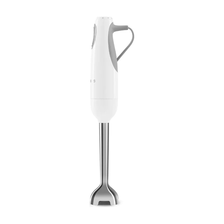 Batidora de mano Smeg HBF03WHEU de 700 W con turbo y accesorios, blanca