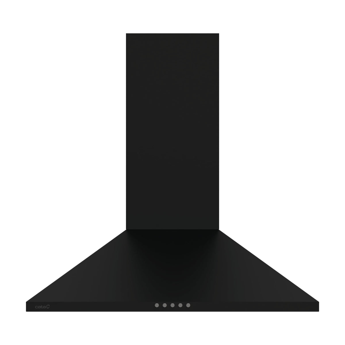 Campana decorativa CATA VK 6000 BK de 60 cm, negra con iluminación LED