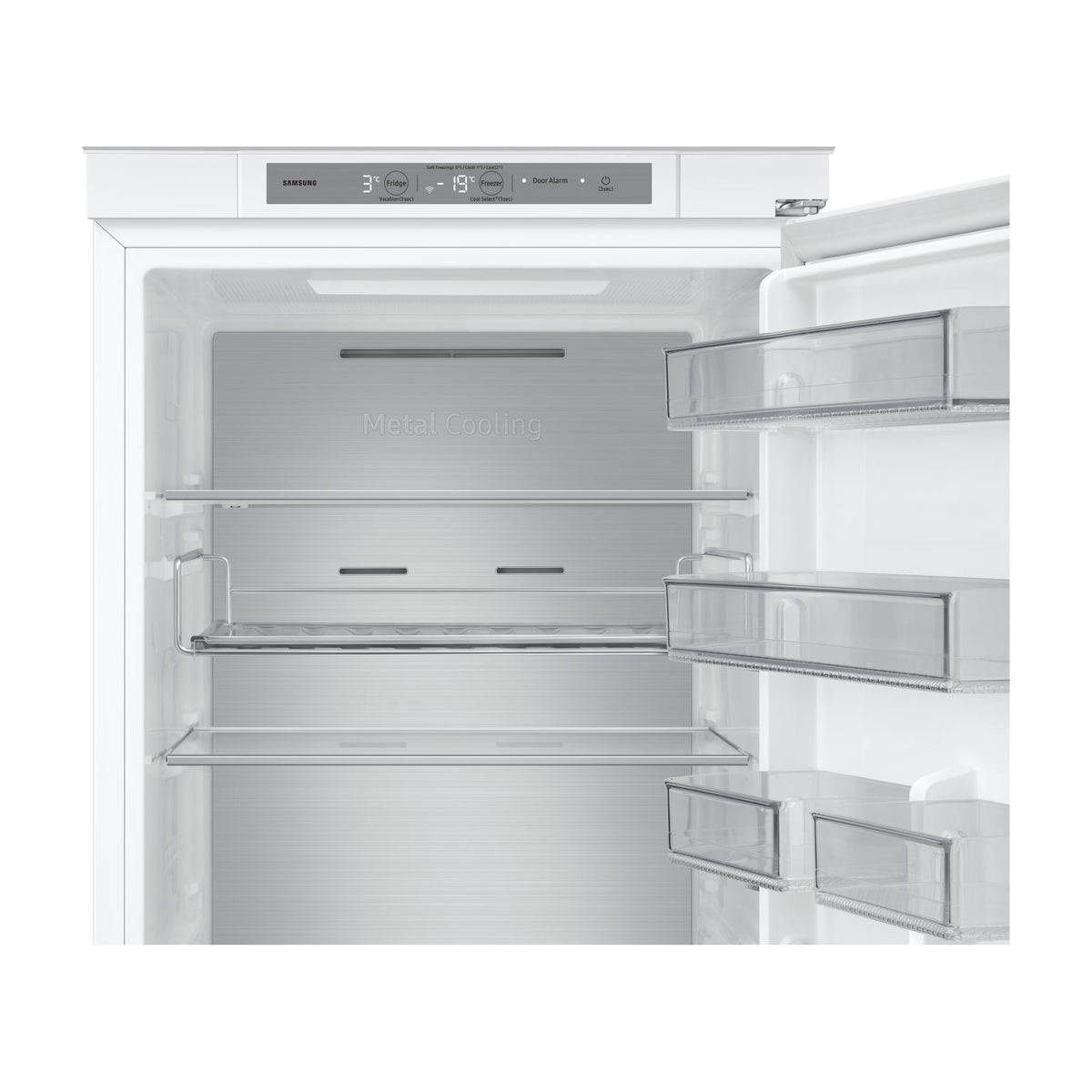 Frigorífico combi Samsung BRB80F30ADS0/EF integrable, 298 l y No Frost