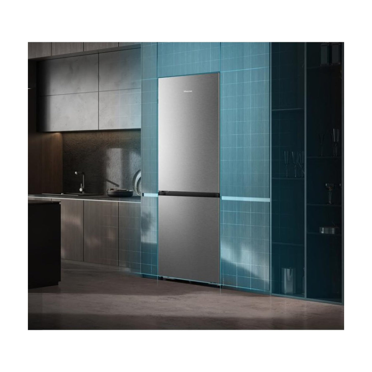 Frigorífico combi Hisense RB3K330SAIC, 330 l, Total No Frost