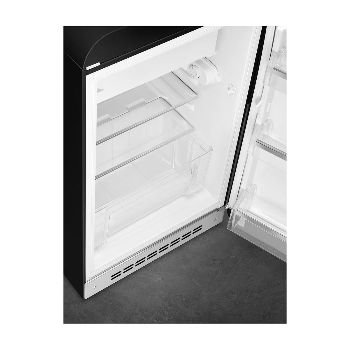 Frigorífico de una puerta Smeg FAB10RBL6 negro, 122 l y clase D