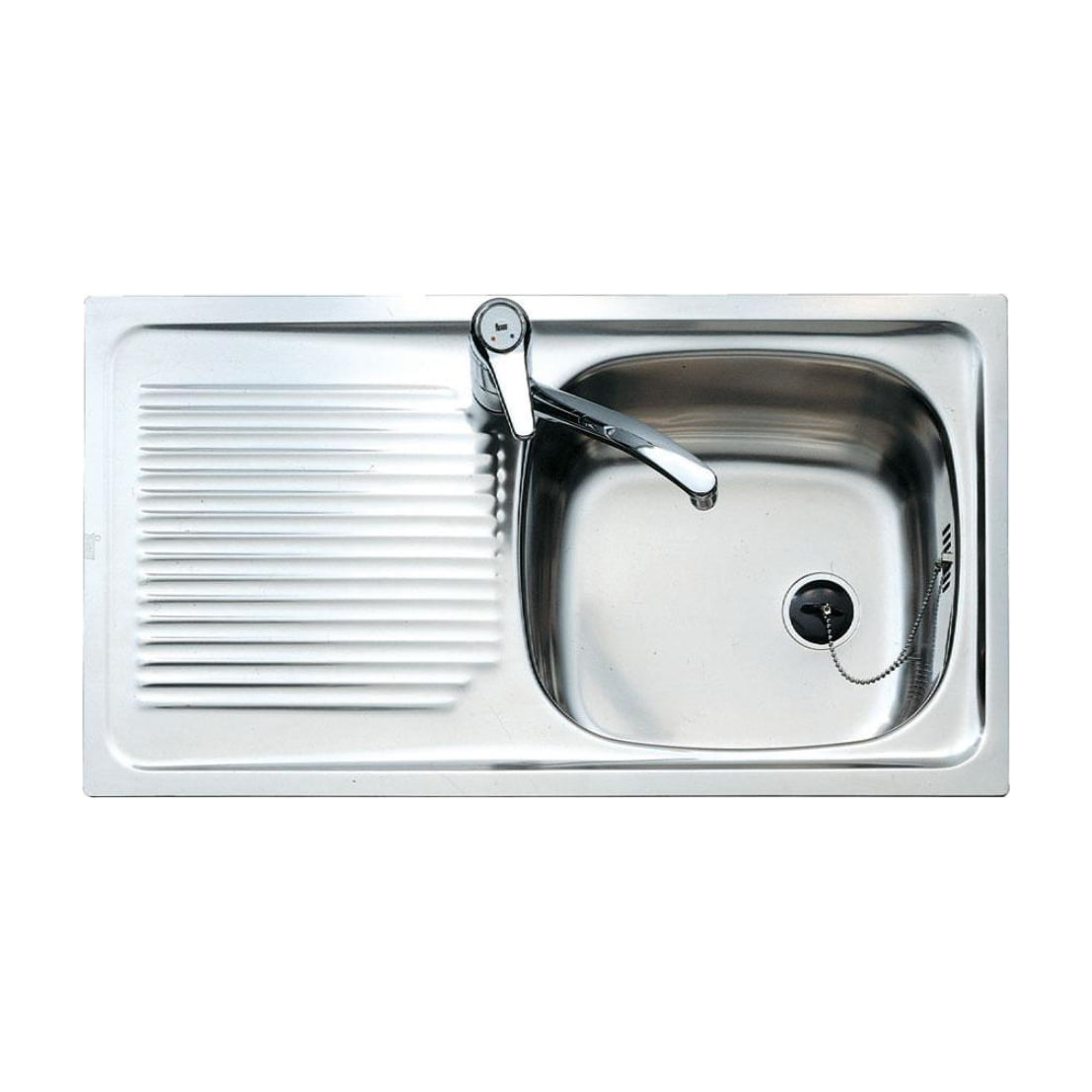Fregadero Teka E/50 1C 1E de acero inoxidable con escurridor reversible