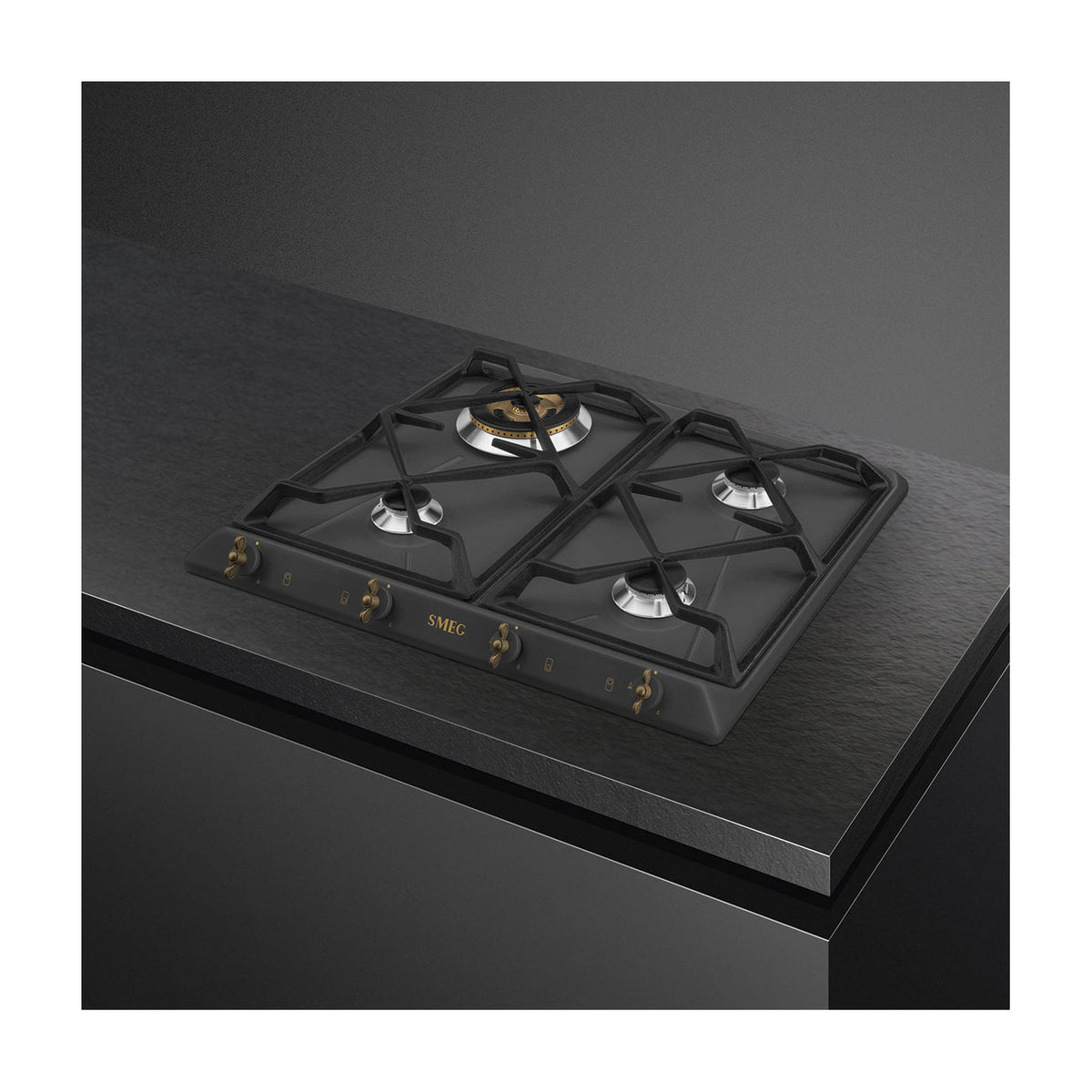 Placa de gas Smeg SRV864AOGH de 60 cm con 4 quemadores