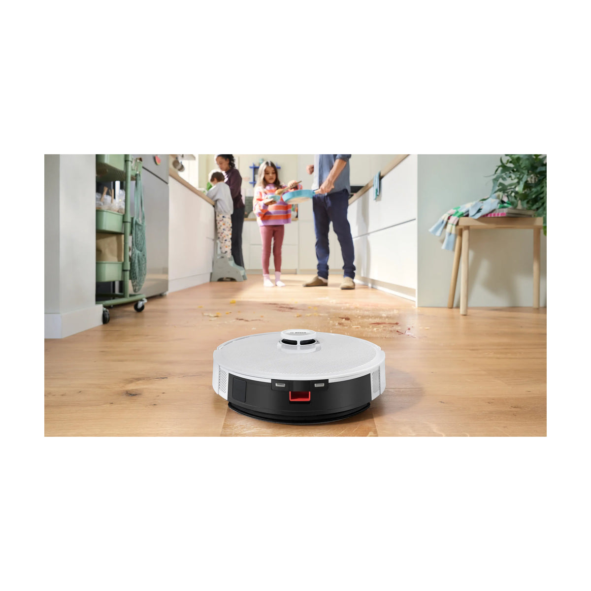 Robot aspirador Bosch BCRC1W Spotless con fregado y navegación láser