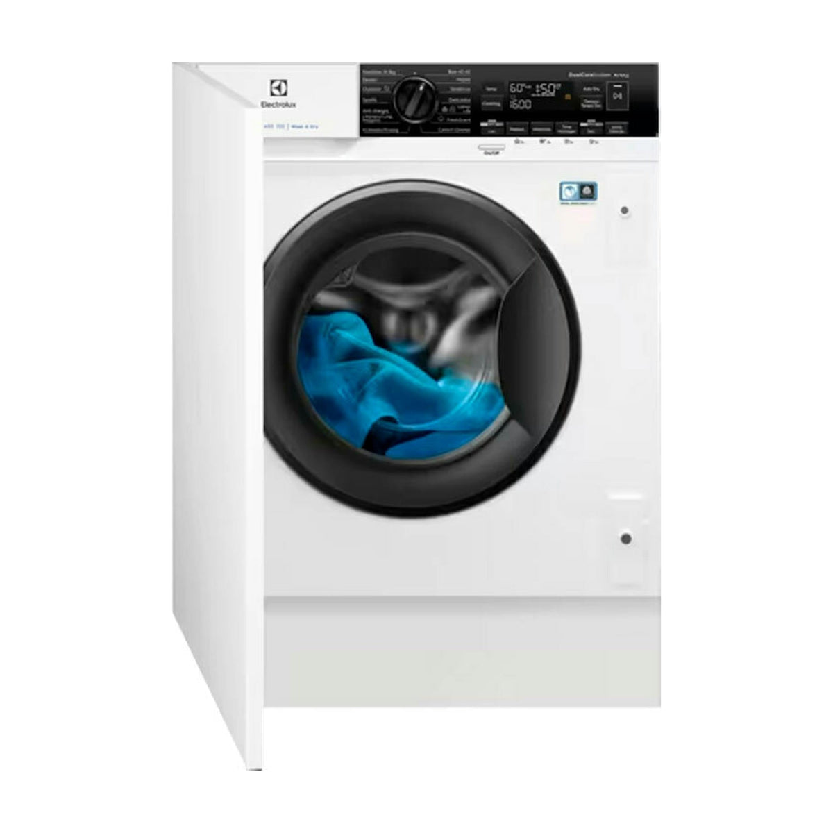Lavasecadora Electrolux EN7W3866OF integrable, 8/4 kg y 1600 rpm