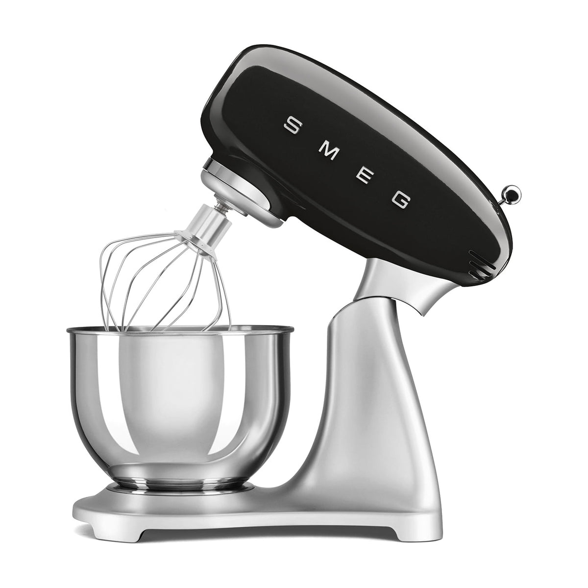 Batidora amasadora Smeg SMF04BLEU negra, 800 W y bol de 4,8 l