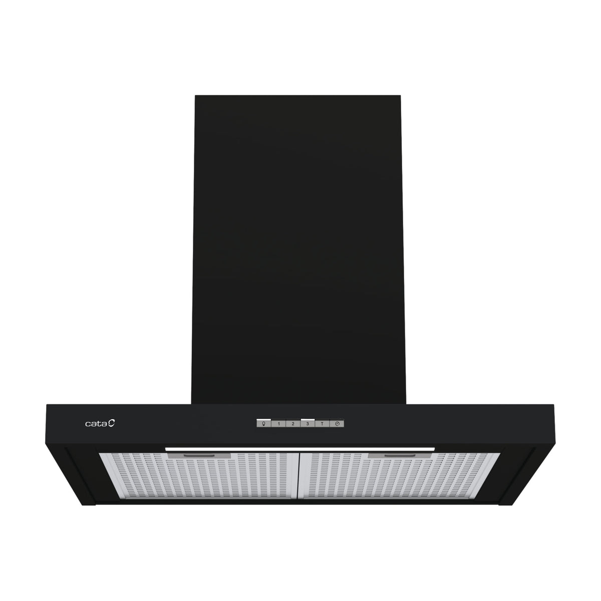 Campana decorativa CATA Sygma 7010 BK de 70 cm, negra y con iluminación LED